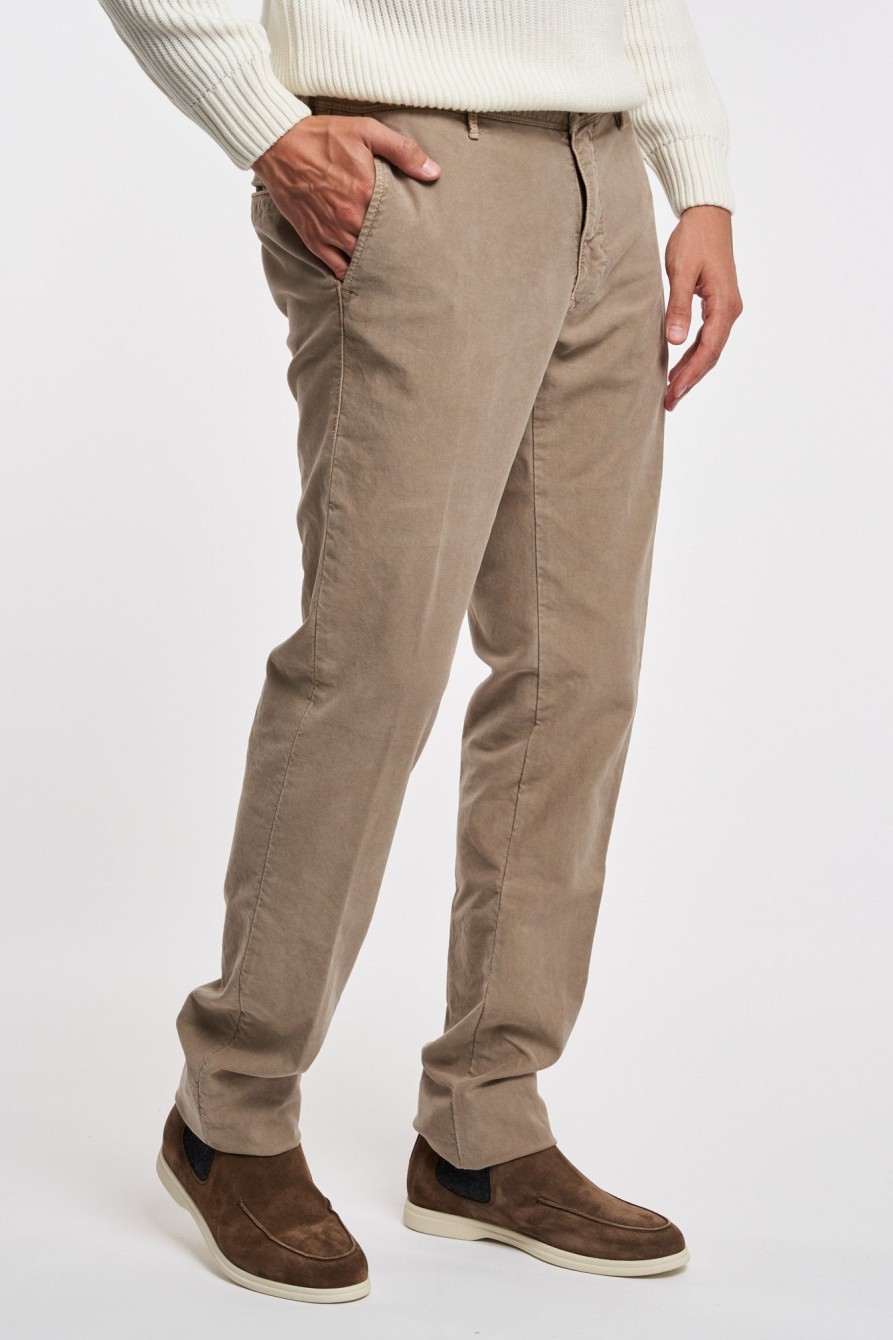 Uomo incotex slacks Pantaloni | Pantalone Gabardina Grigio