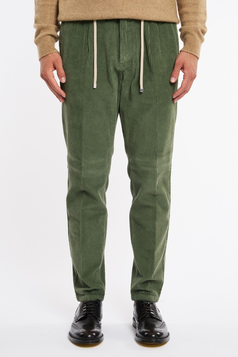 Uomo cruna Pantaloni | Pantalone Verde Uomo