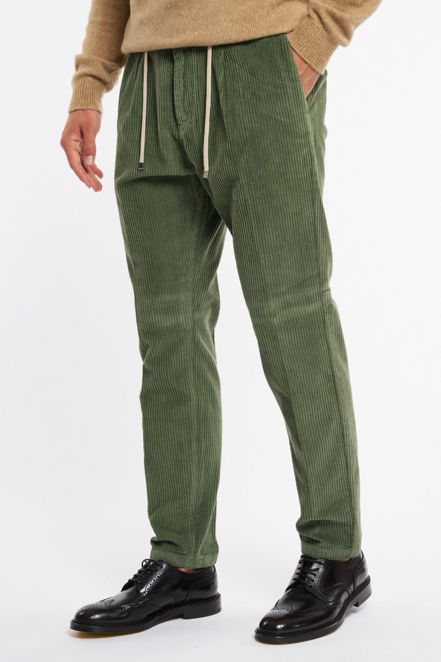 Uomo cruna Pantaloni | Pantalone Verde Uomo