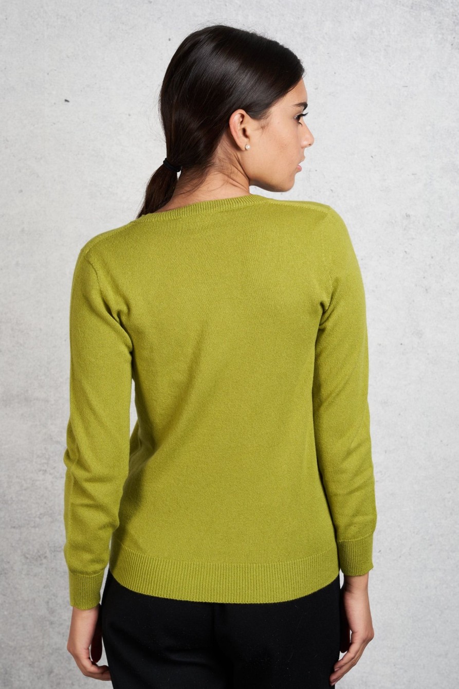 Donna kangra Maglie | Maglia Scollo V Verde Donna