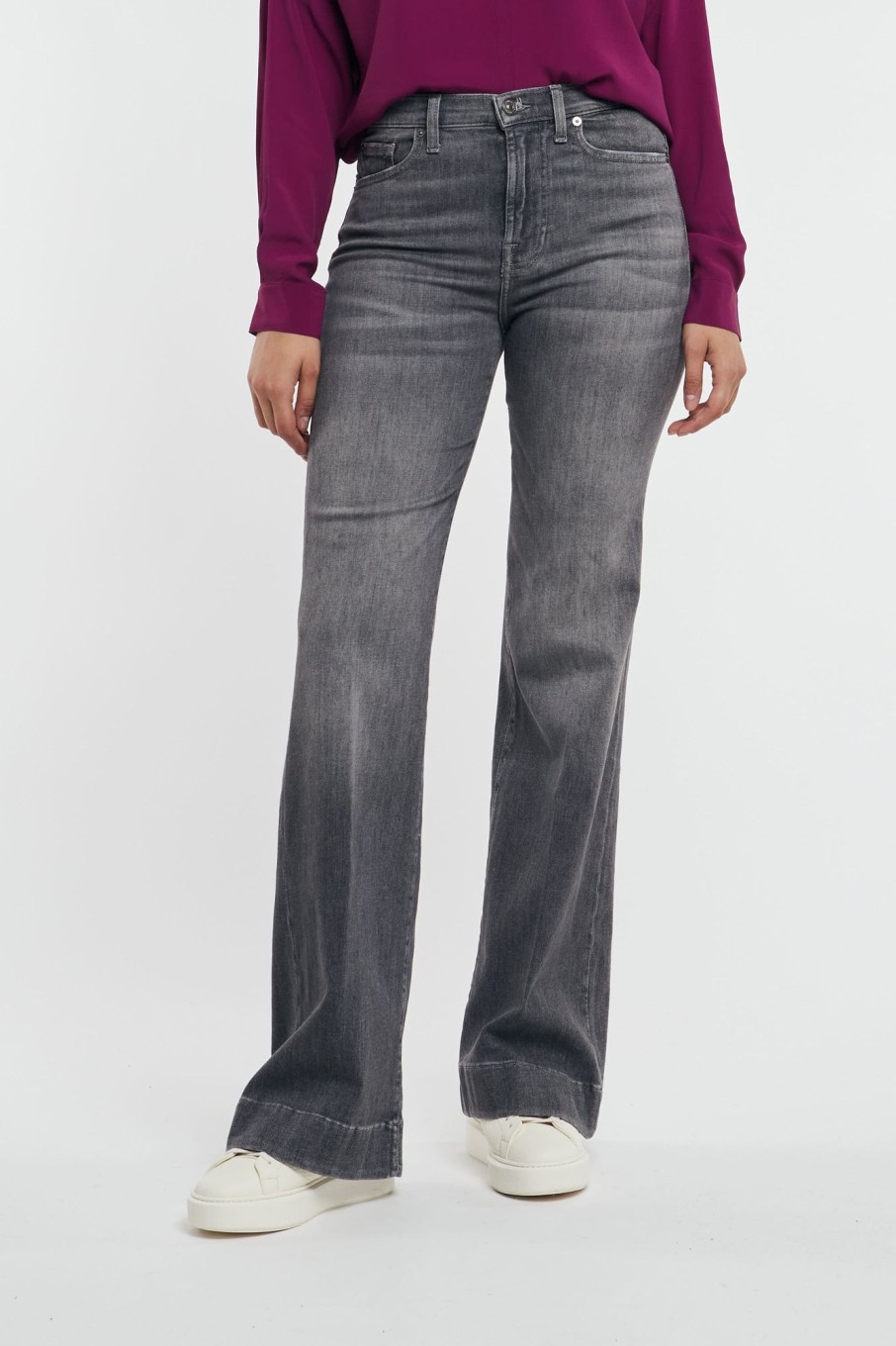 Donna 7 for all mankind Jeans | Modern Dojo Soho Grigio Donna