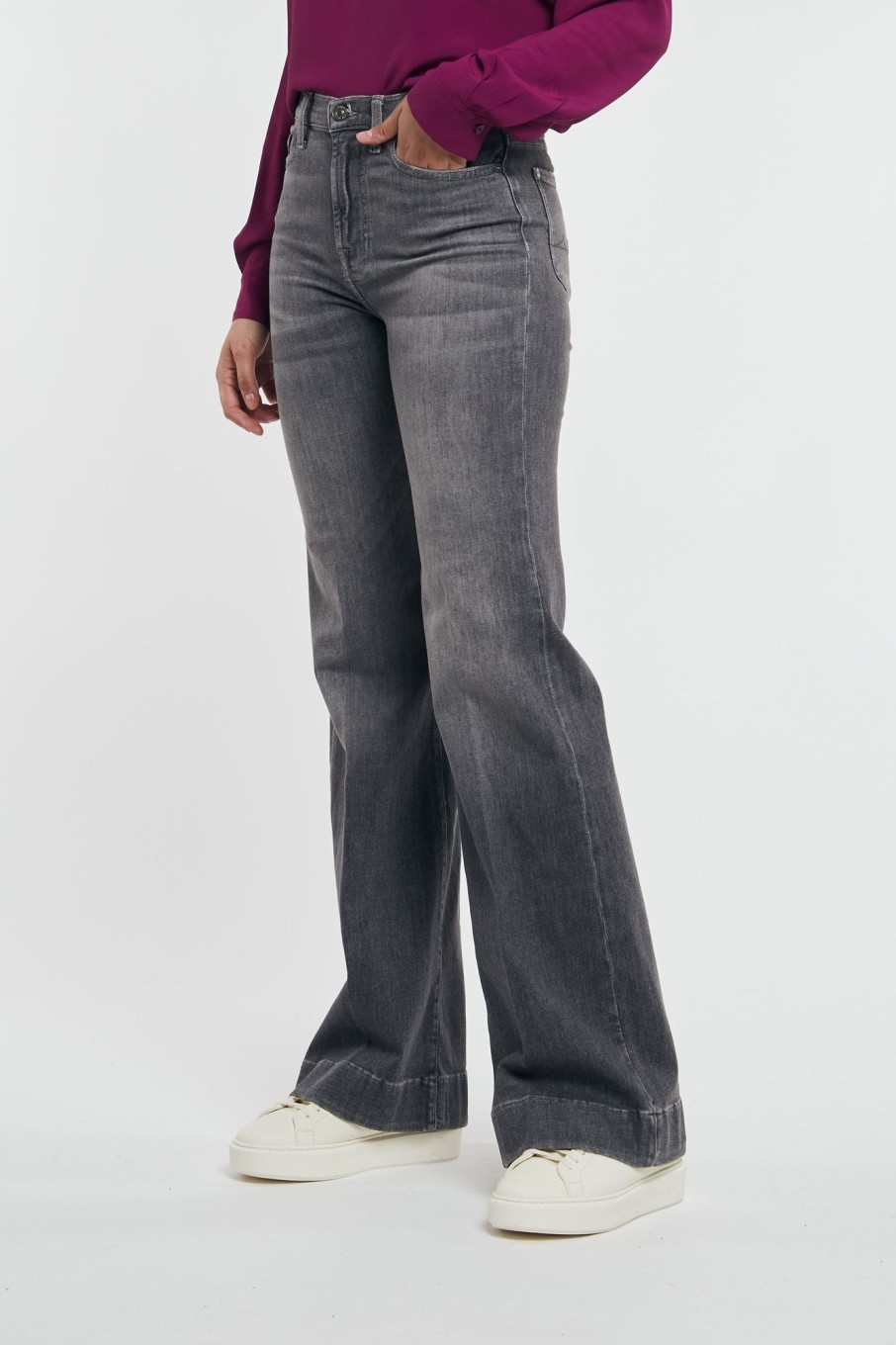 Donna 7 for all mankind Jeans | Modern Dojo Soho Grigio Donna