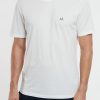 Uomo c.p. company T-Shirts | Cp Company 301 Jersey Small Logo T-Shirt Bianco Uomo 93010-16155