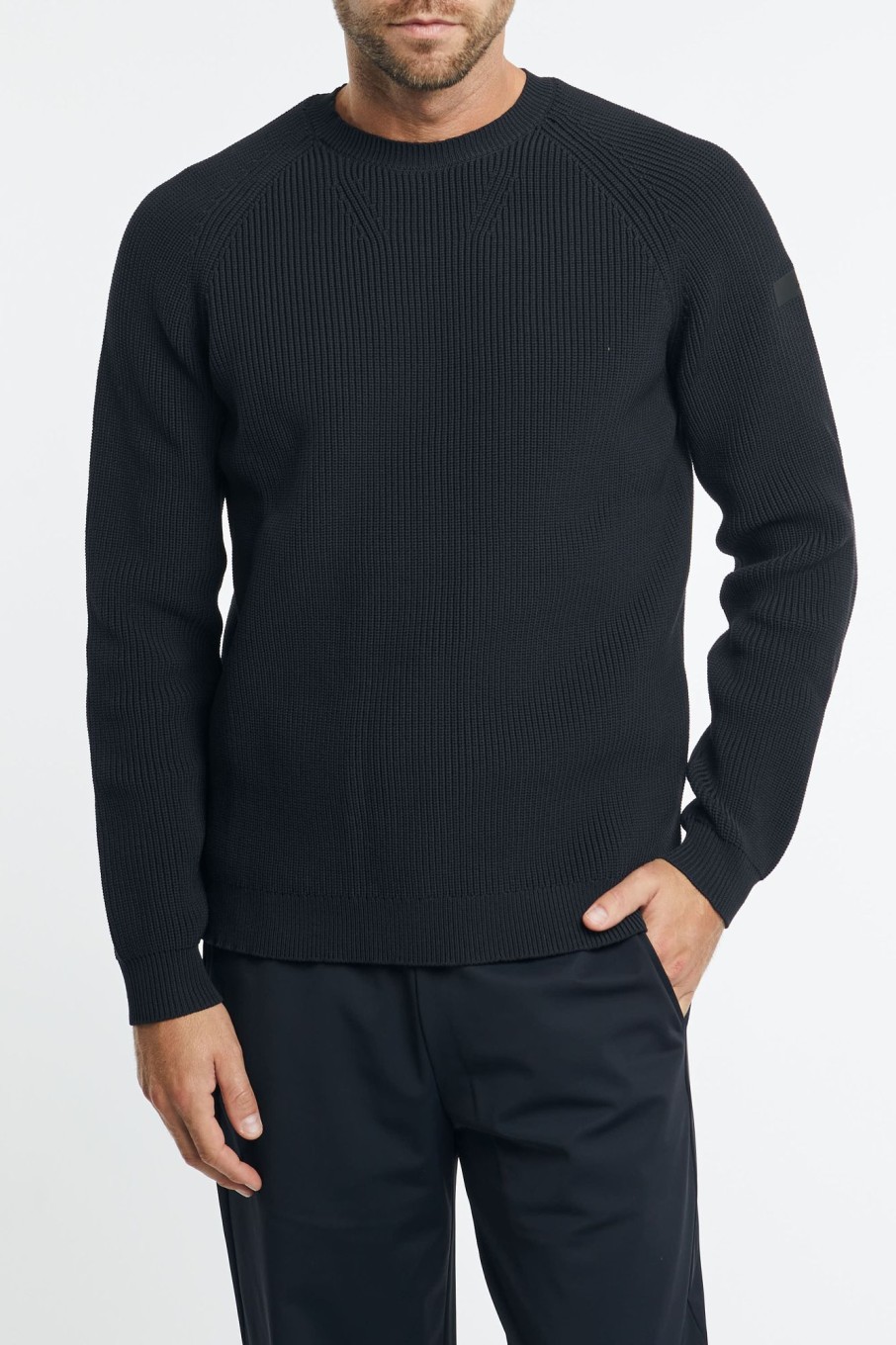 Uomo rrd Maglie | Maglione Amos Perla Round Knit Blu