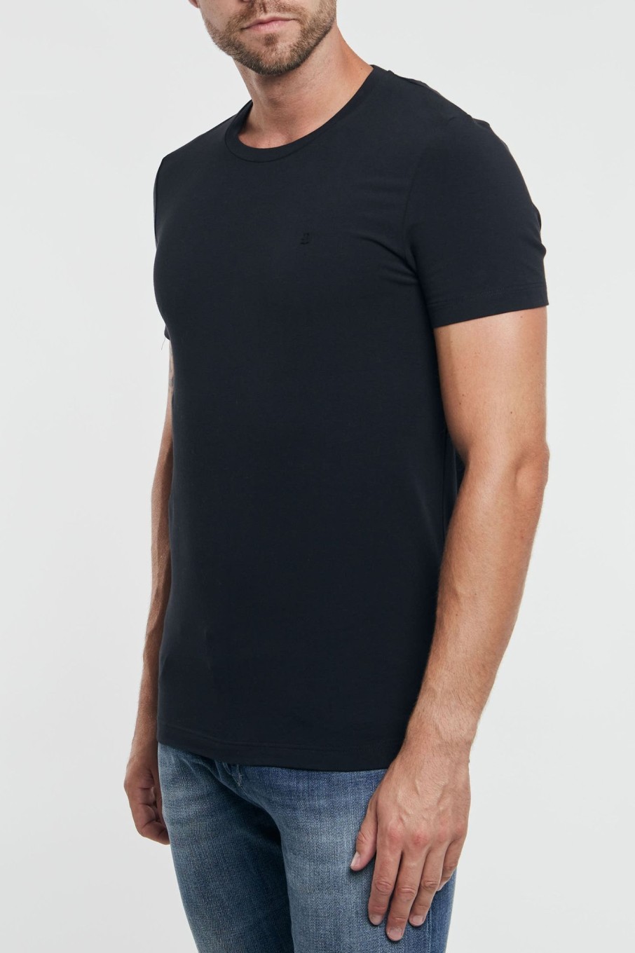 Uomo dondup T-Shirts | T-Shirt Blu Uomo