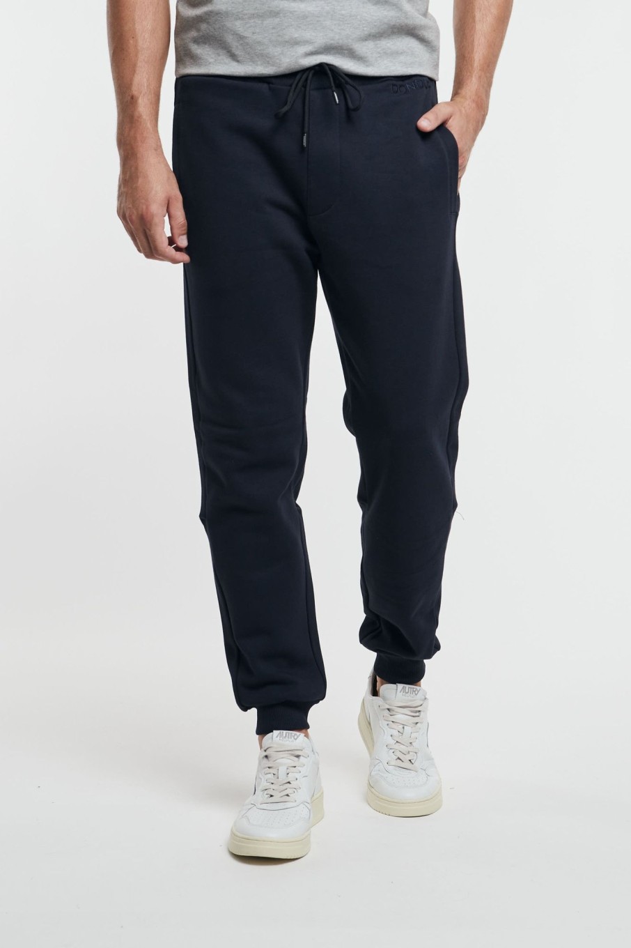 Uomo dondup Pantaloni | Pantalone Felpa Blu Uomo