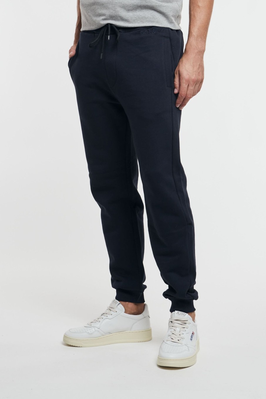 Uomo dondup Pantaloni | Pantalone Felpa Blu Uomo