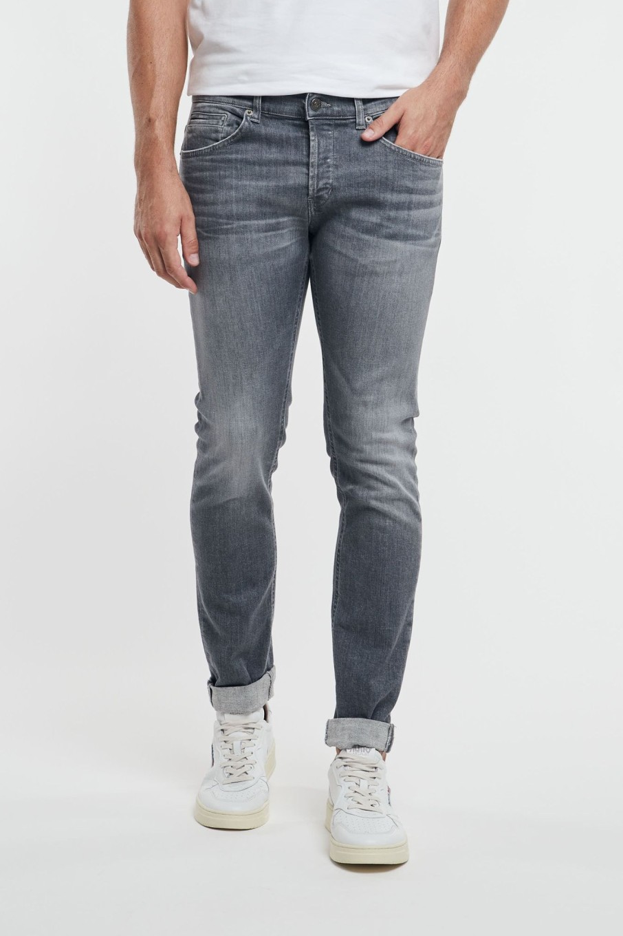 Uomo dondup Jeans | Jeans George Blu Uomo 92888-2750