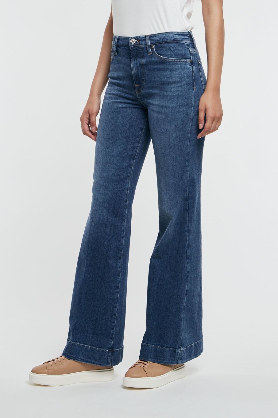 Donna 7 for all mankind Jeans | Modern Dojo Slim Illusion Outer Blu Donna