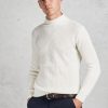 Uomo filippo de laurentiis Maglie | Maglia Collo Alto Bianco Uomo