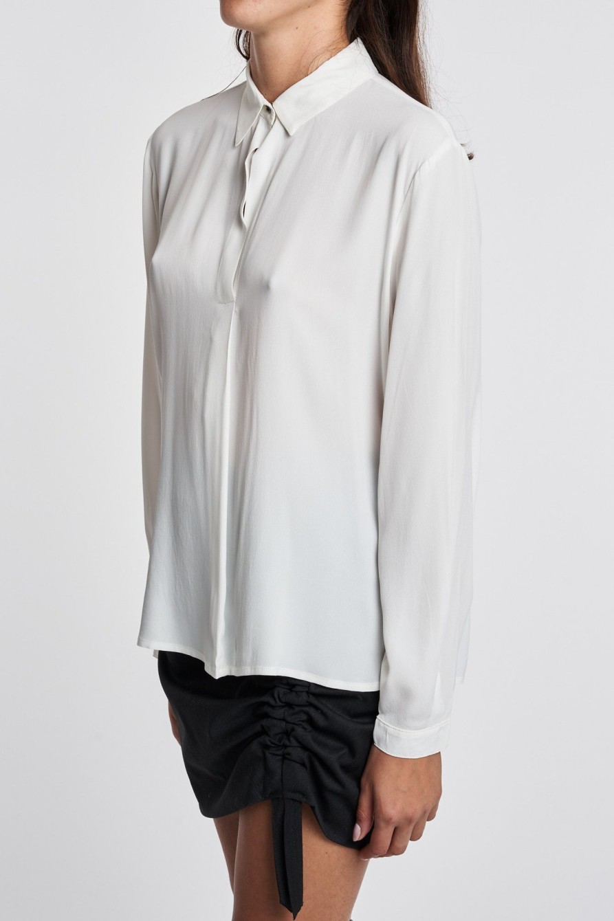 Donna 8 pm Bluse | Blusa Celentano Tessuto Bianco