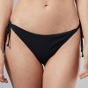 Donna mc2 saint barth Costumi | String Slip Bottom Nero Donna