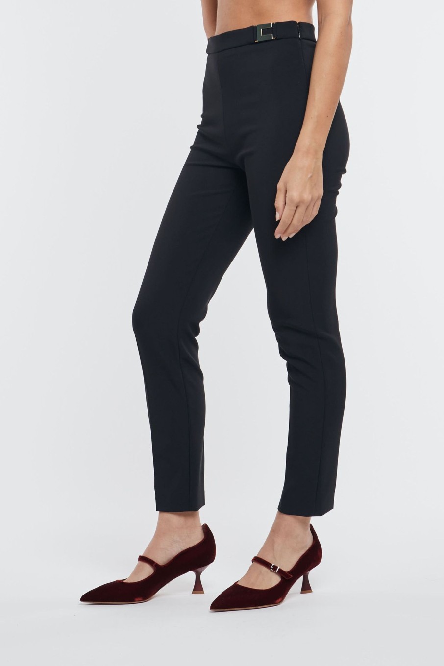 Donna elisabetta franchi Pantaloni | Pantalone Nero Donna