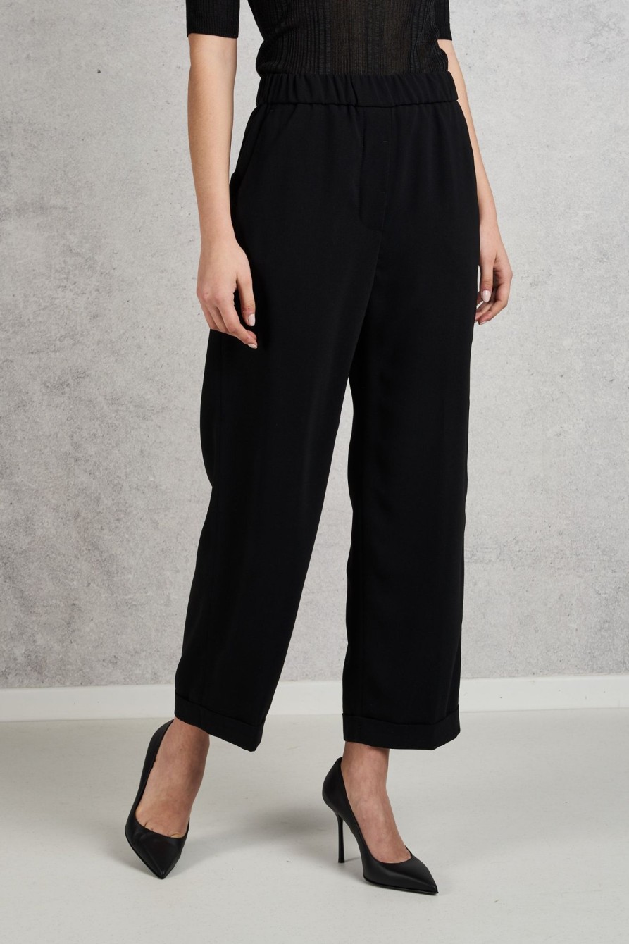 Donna peserico Pantaloni | Pantalone Nero Donna