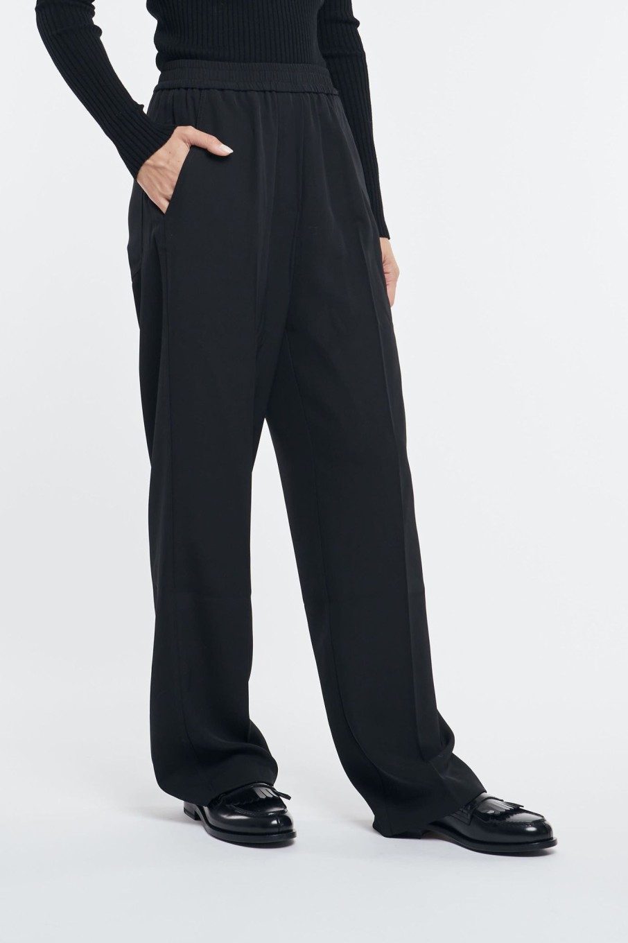 Donna 8 pm Pantaloni | Pantalone Battiato Nero Donna 94692-15984