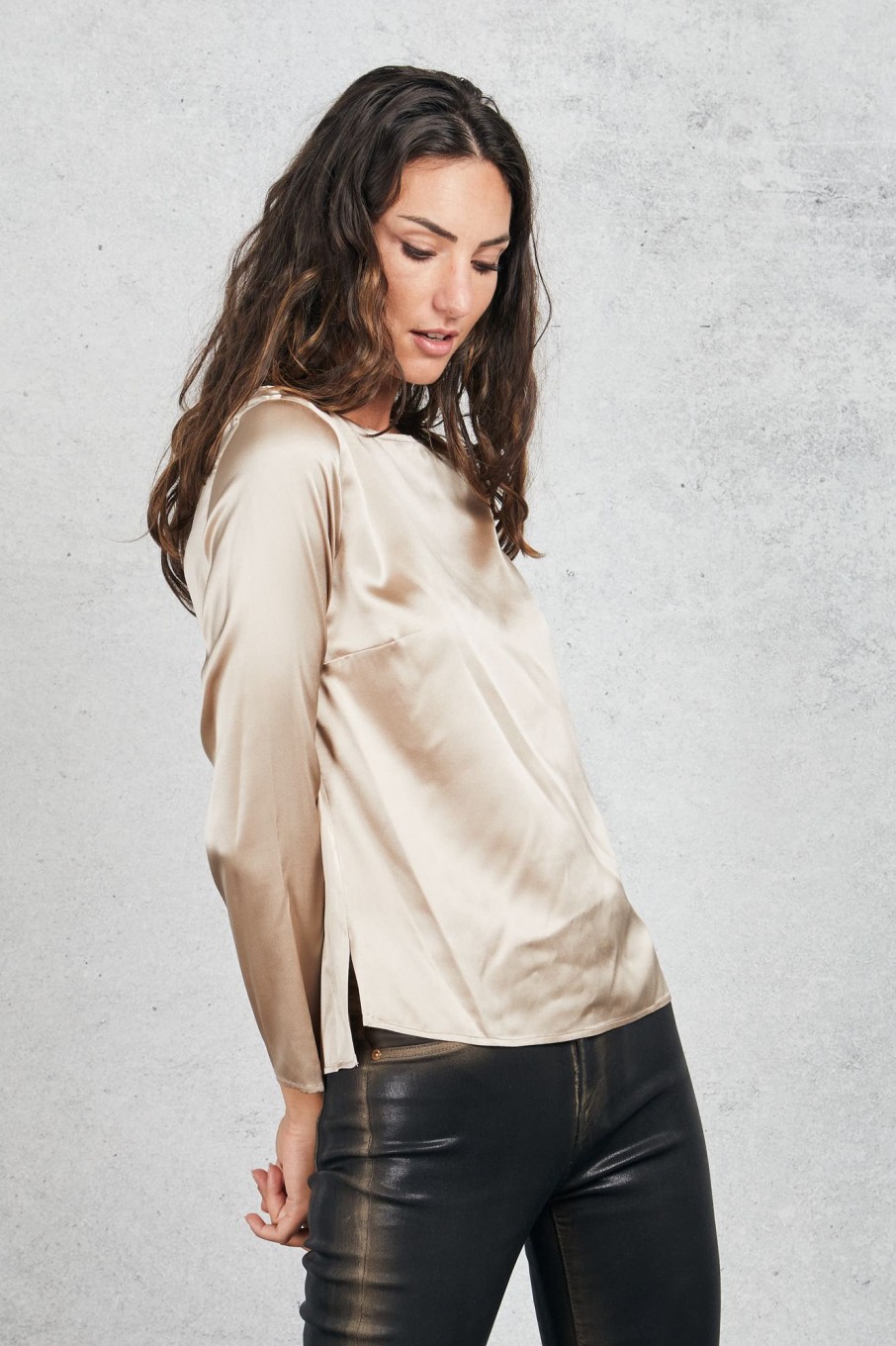 Donna purotatto Bluse | Blusa Marrone Donna