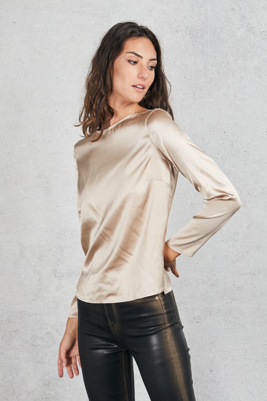 Donna purotatto Bluse | Blusa Marrone Donna