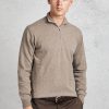 Uomo filippo de laurentiis Maglie | Maglia Collo Zip Marrone Uomo