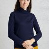 Donna kangra Maglie | Maglia Dolcevita Blu Donna