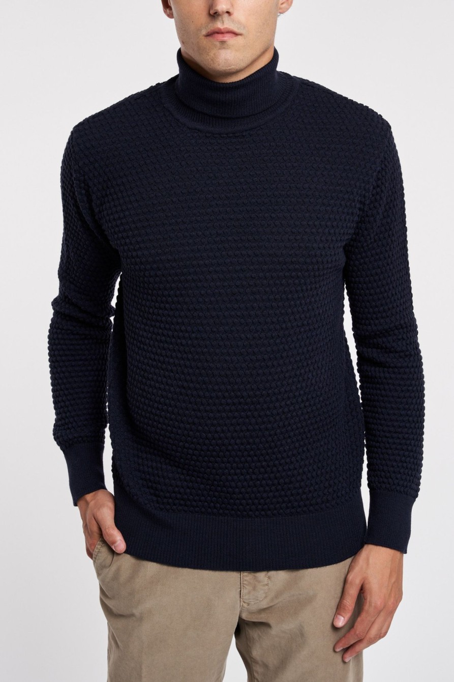 Uomo grp firenze Maglie | Maglia Dolcevita Blu