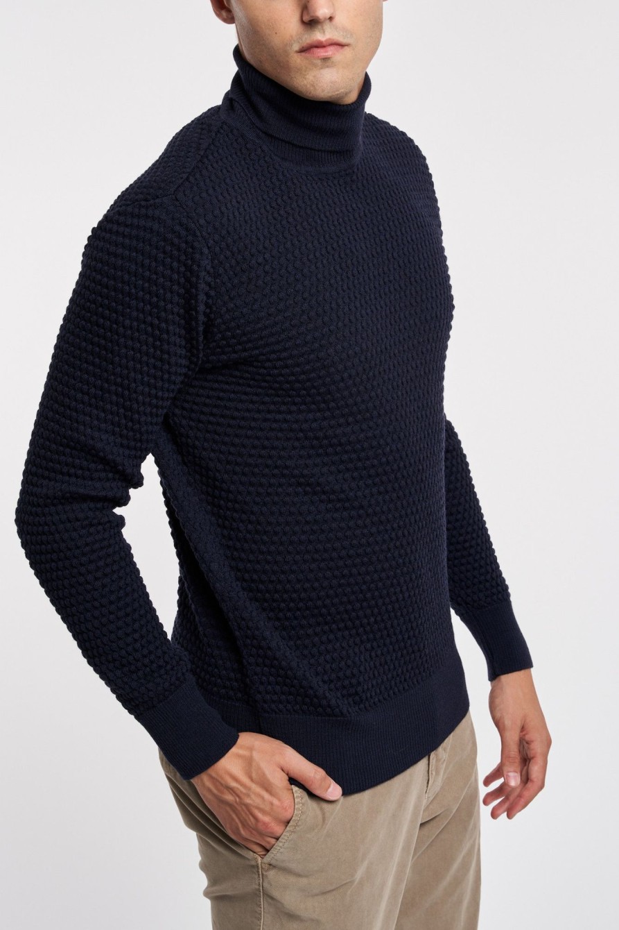 Uomo grp firenze Maglie | Maglia Dolcevita Blu