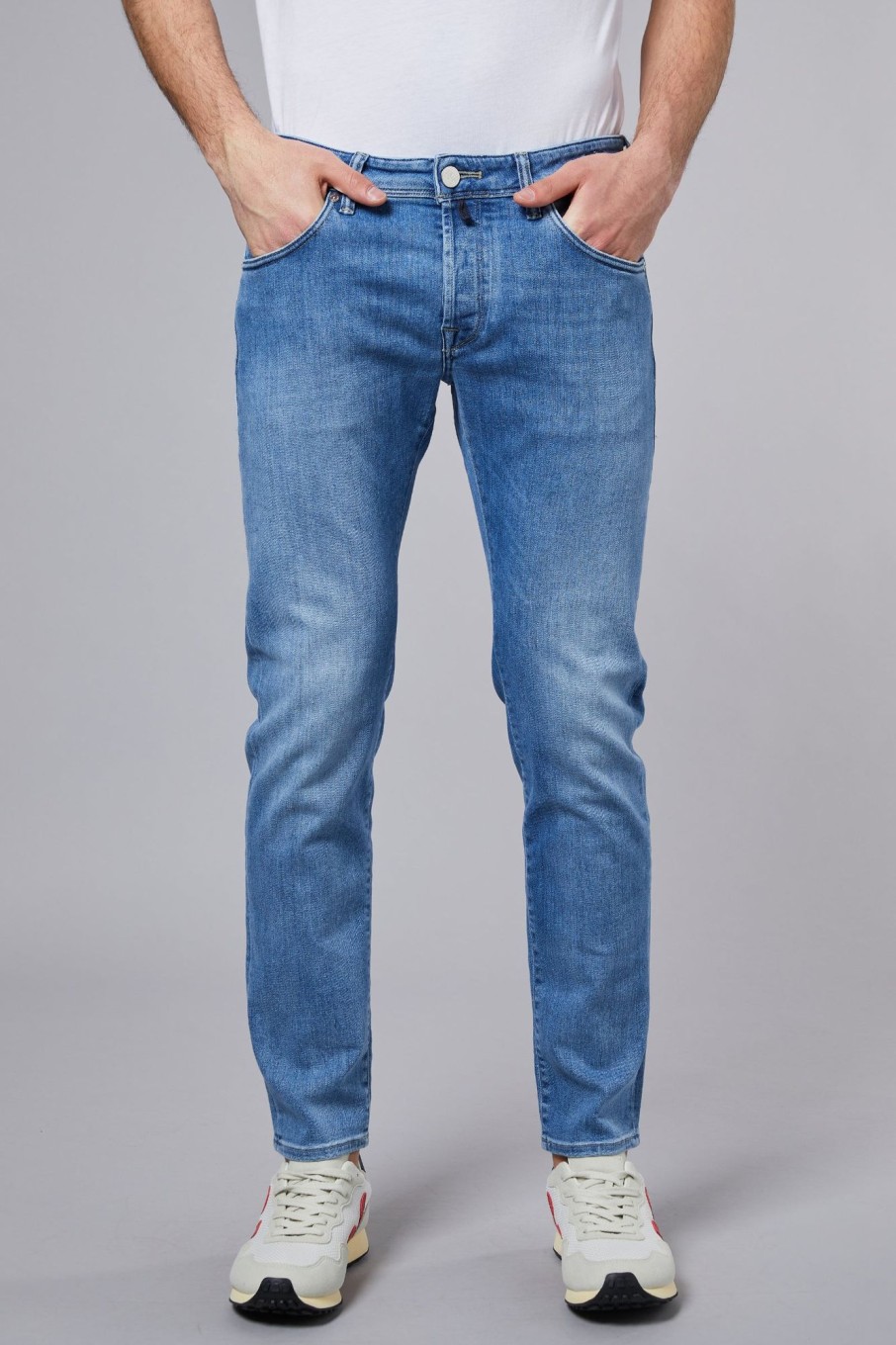 Uomo incotex denim Jeans | 5P Confort Denim Str Blu Uomo