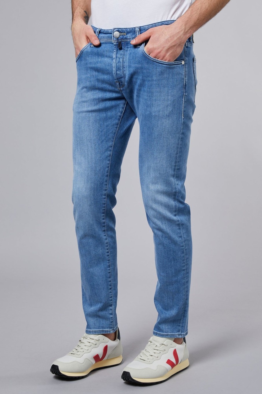 Uomo incotex denim Jeans | 5P Confort Denim Str Blu Uomo