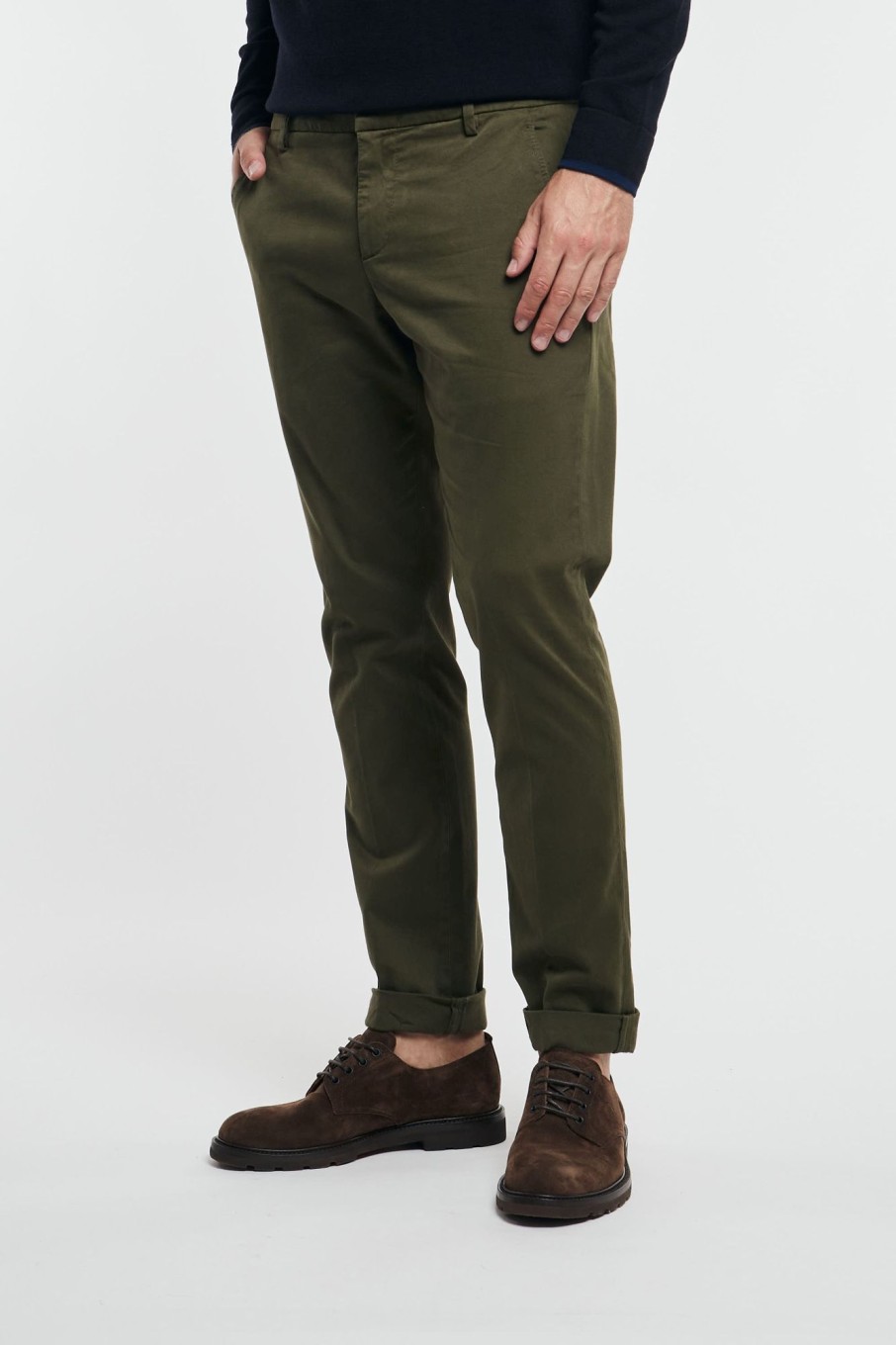 Uomo dondup Pantaloni | Pantalone Gaubert Verde Uomo