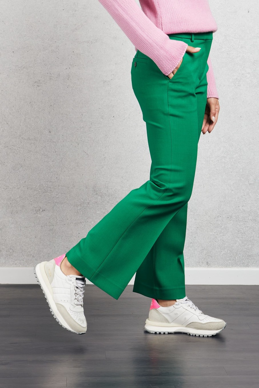 Donna incotex Pantaloni | Pantalone Ailine Verde Donna