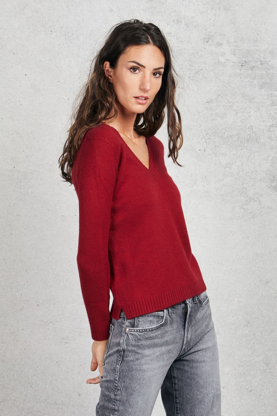 Donna be you Maglie | Maglia Scollo V Rosso Donna