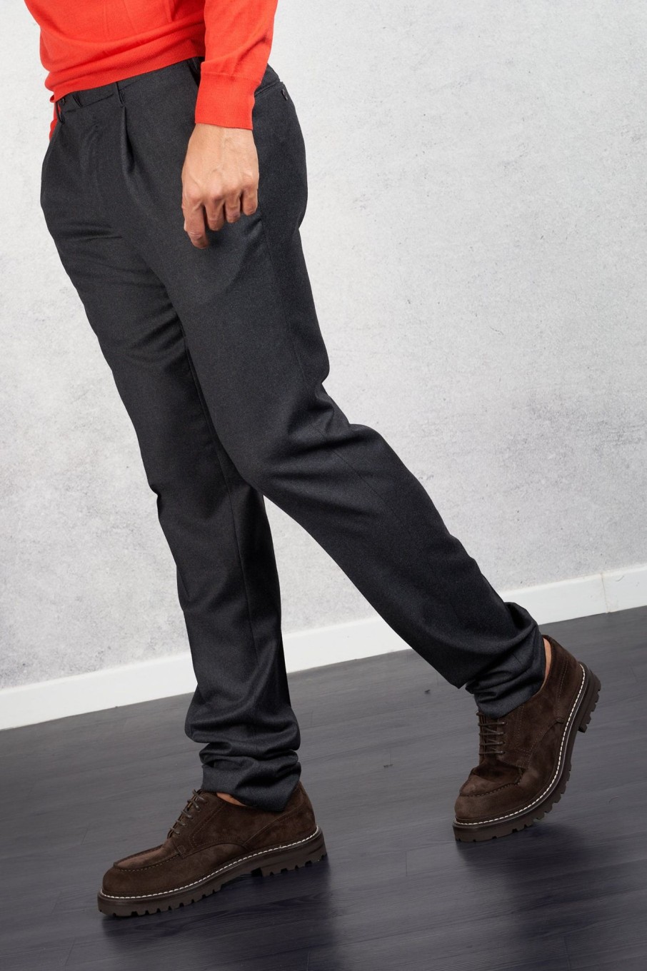 Uomo incotex Pantaloni | Pantalone Grigio Uomo