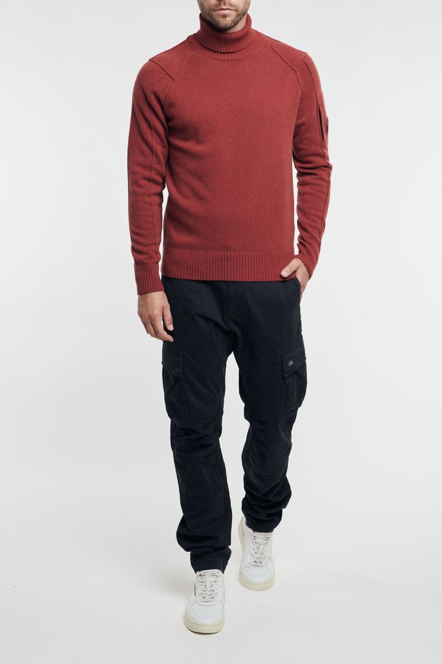 Uomo c.p. company Maglie | Cp Company Lambswoll Roll Neck Jumper Multicolor Uomo 92992-26278