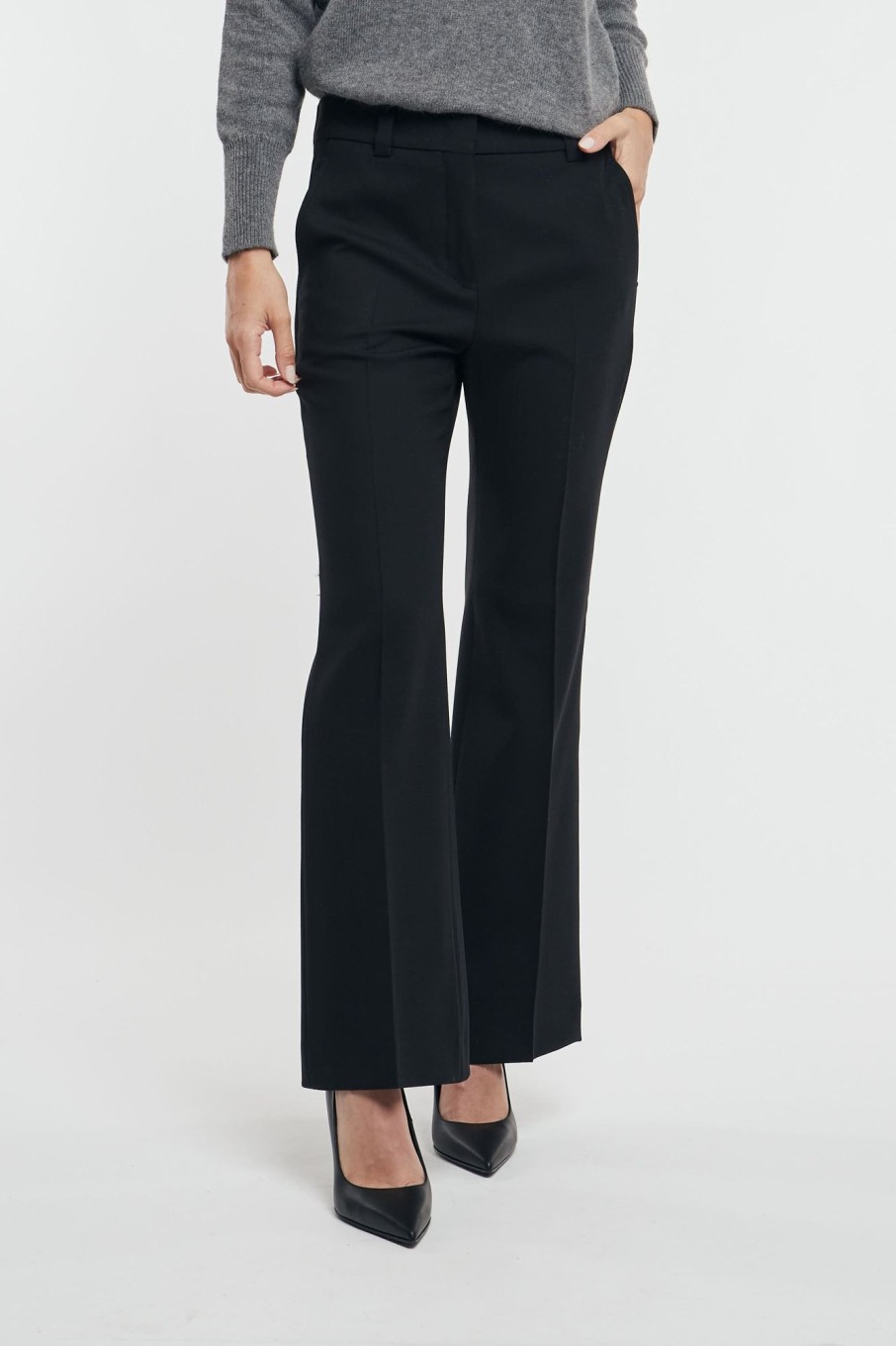 Donna incotex Pantaloni | Pantalone Agata Nero Donna