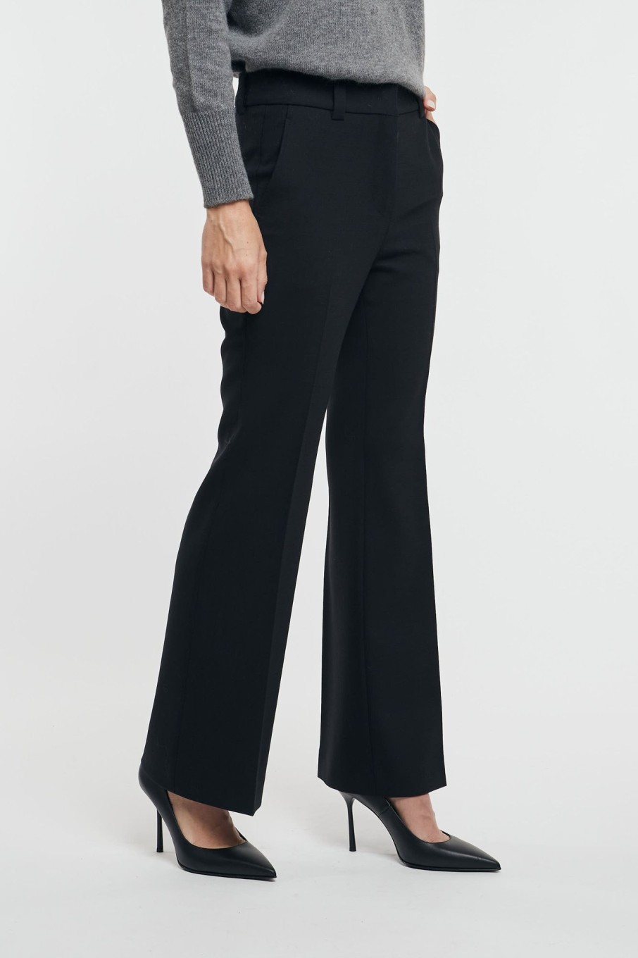 Donna incotex Pantaloni | Pantalone Agata Nero Donna