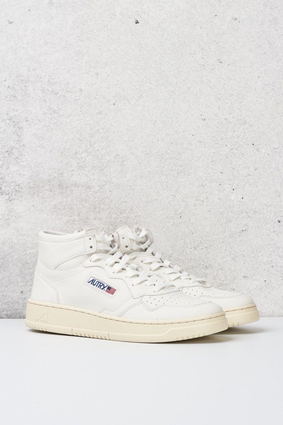 Uomo autry Sneakers | 01 Mid Man Goat/Goat Bianco Uomo