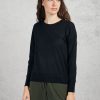 Donna purotatto Maglie | Crew Neck Sweater Nero Donna