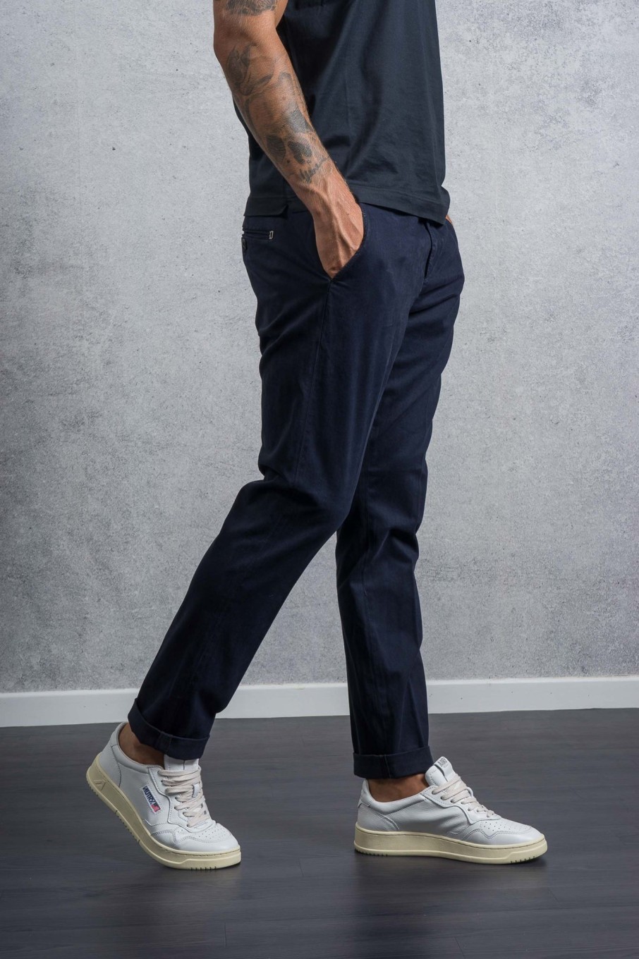 Uomo dondup Pantaloni | Pantalone Gaubert Blu Uomo