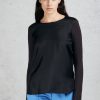 Donna maxmara Top | Top Nero Donna