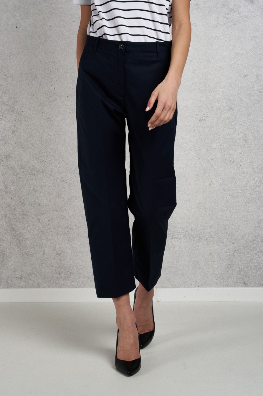 Donna nine in the morning Pantaloni | Pantalone Chino Over Blu Donna