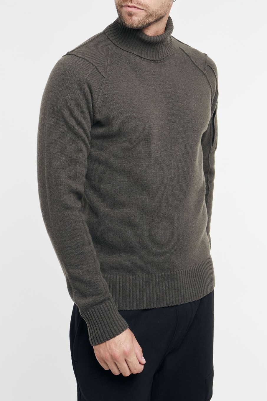 Uomo c.p. company Maglie | Cp Company Lambswoll Roll Neck Jumper Multicolor Uomo 92993-26279