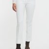 Donna peserico Pantaloni | Pantalone Tela Tecnica Double Bianco Donna 93314-26323