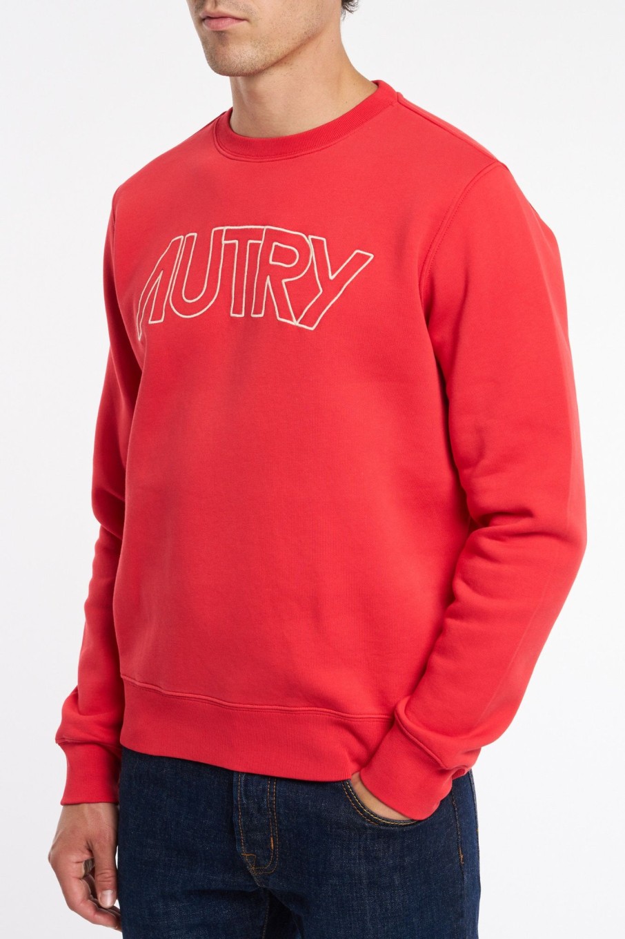 Uomo autry Felpe | Sweatshirt Icon Man Cotone Rosso