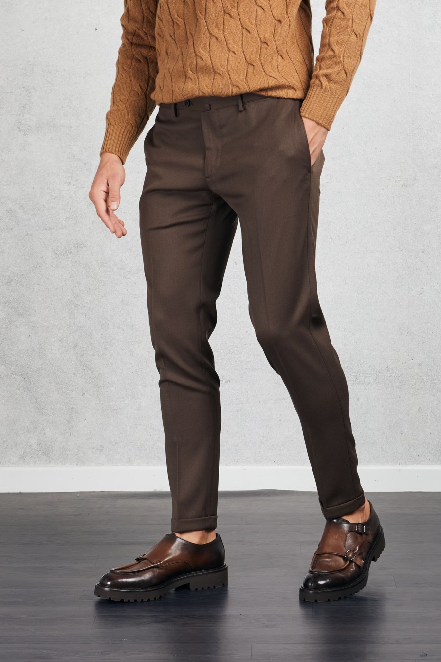 Uomo santaniello Pantaloni | Pantalone Marrone Uomo