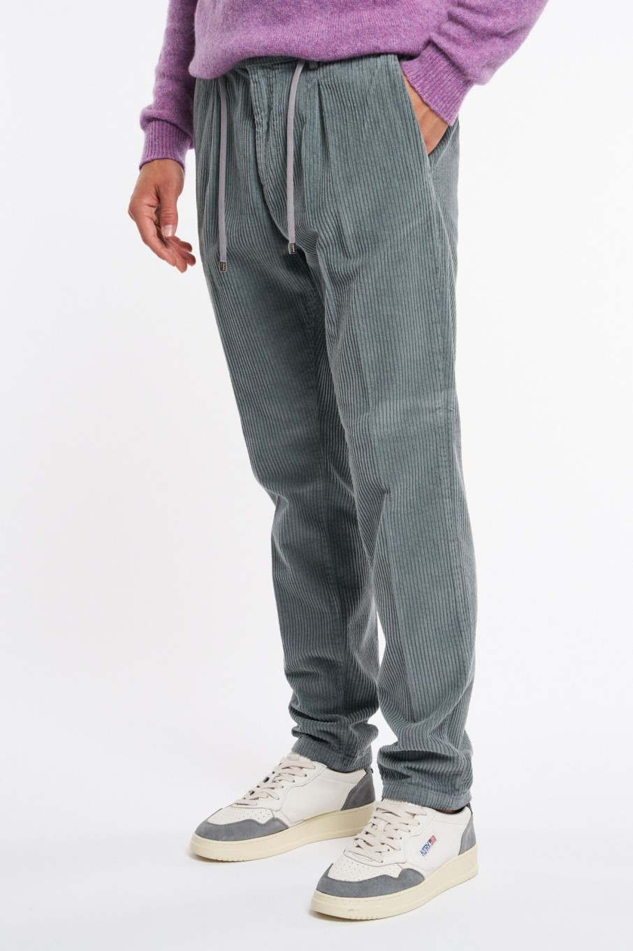 Uomo cruna Pantaloni | Pantalone Azzurro Uomo