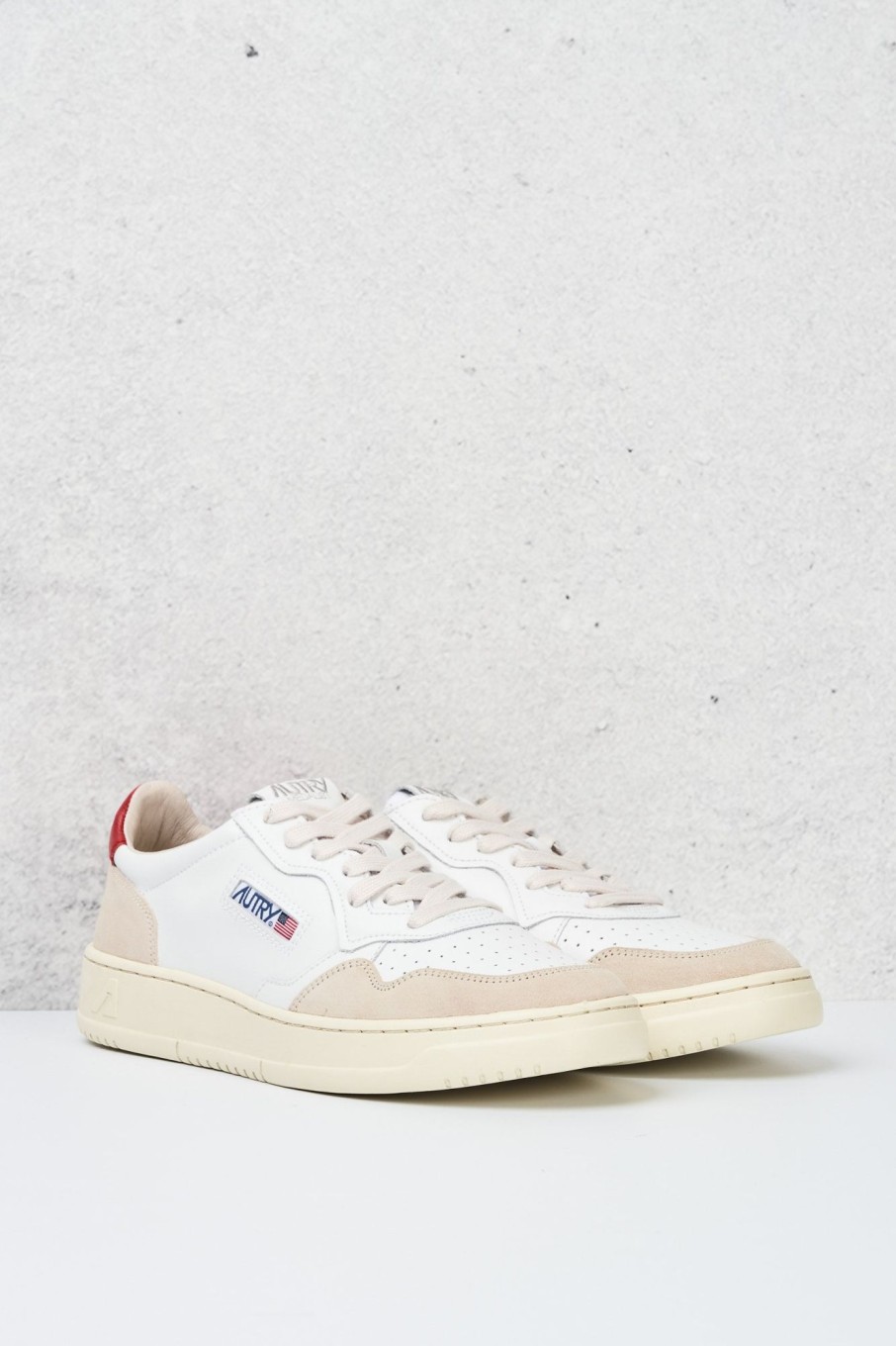 Uomo autry Sneakers | 01 Low Man Leather/Suede Bianco Uomo