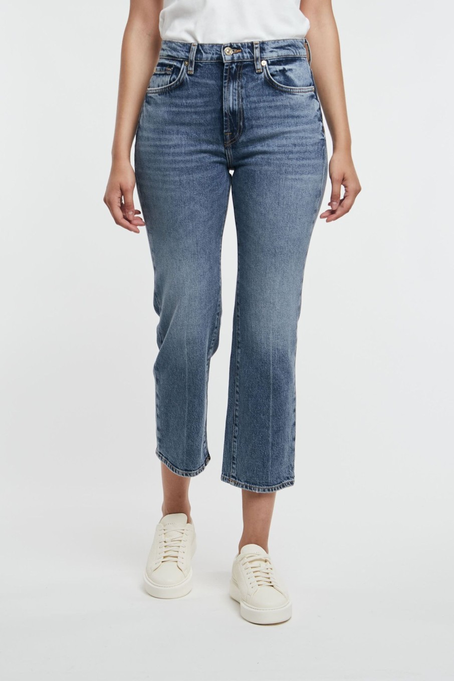 Donna 7 for all mankind Jeans | Logan Stovepipe Playtime Blu Donna