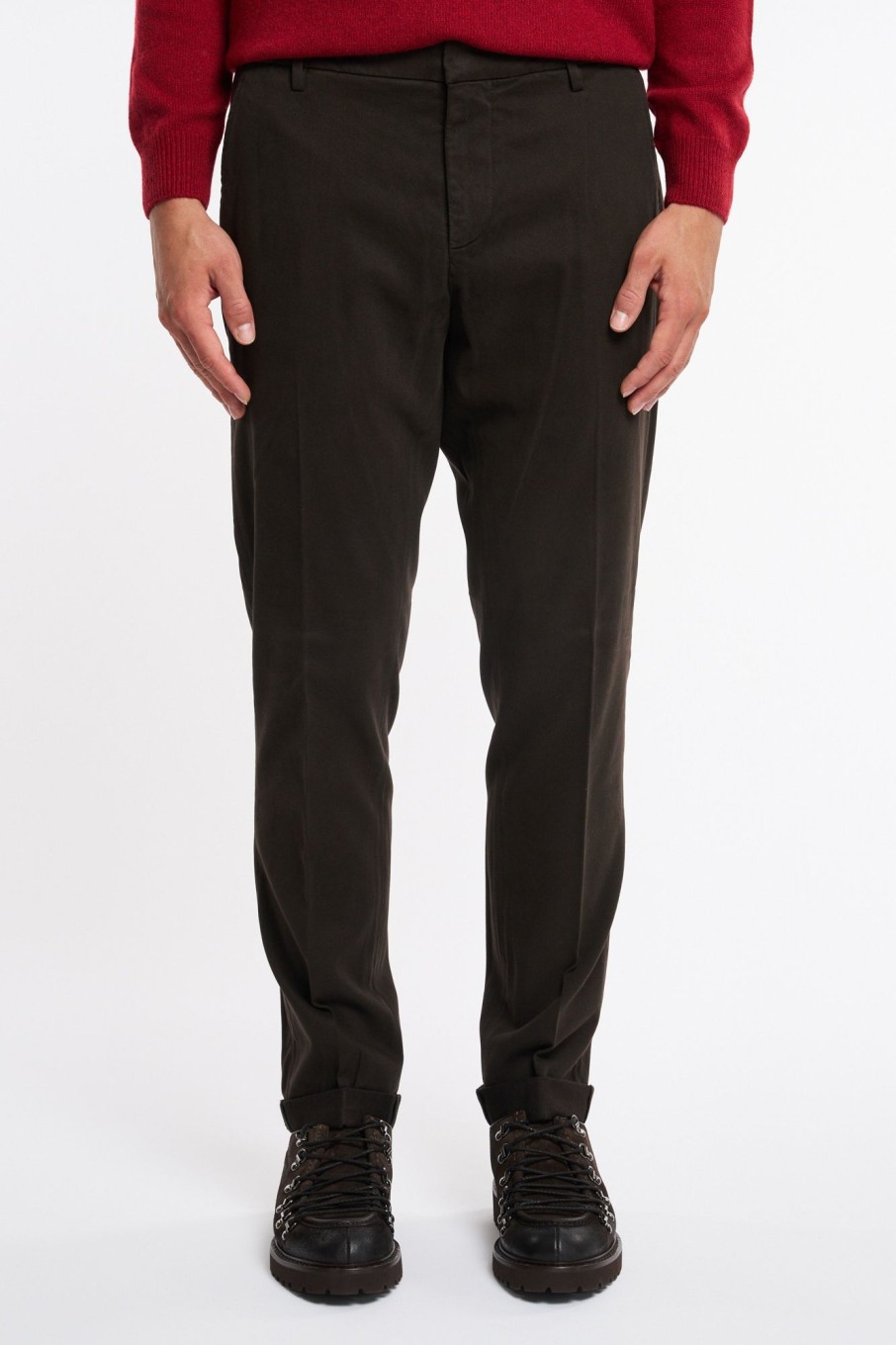 Uomo dondup Pantaloni | Pantalone Gaubert Marrone Uomo