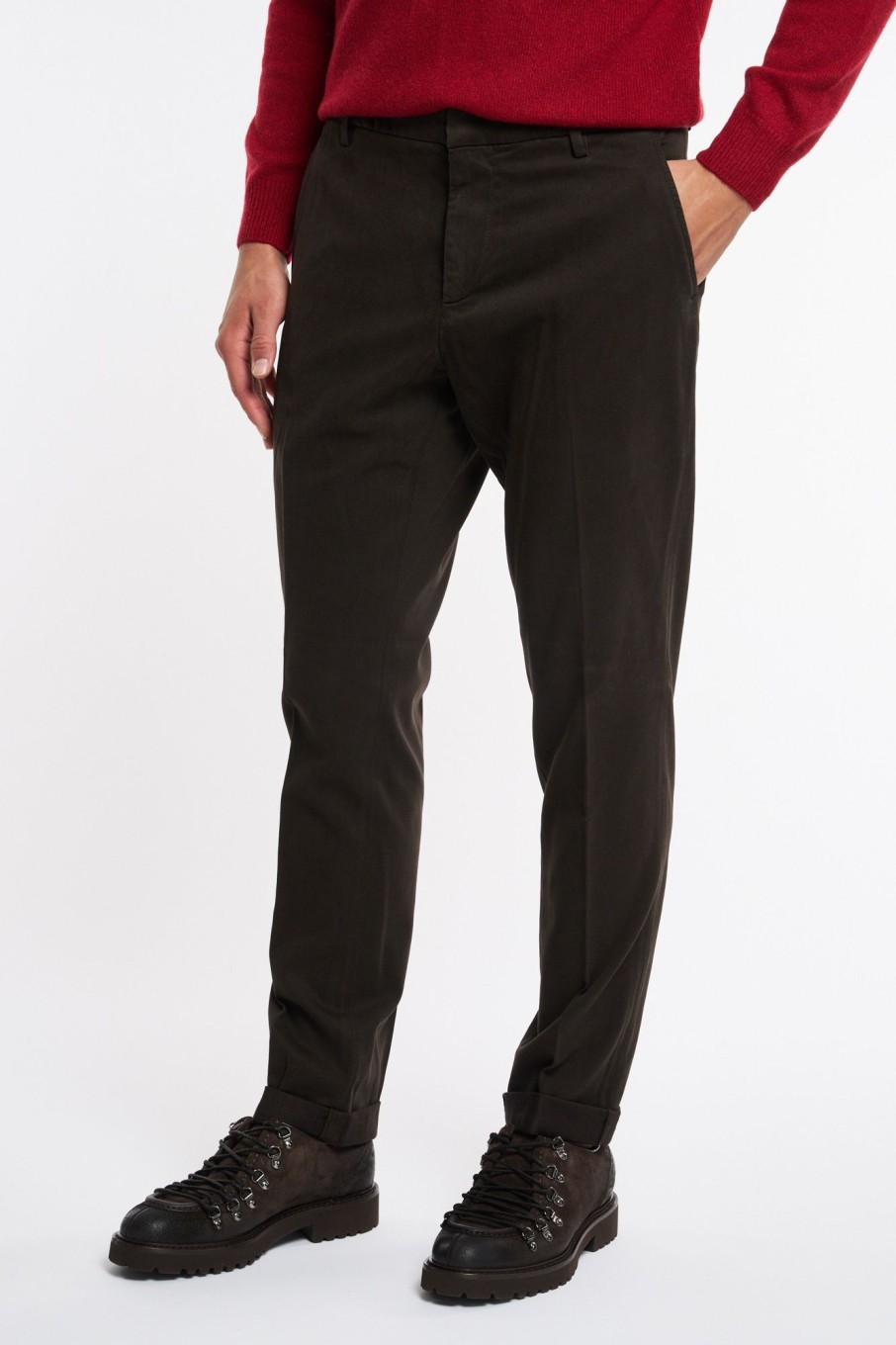 Uomo dondup Pantaloni | Pantalone Gaubert Marrone Uomo