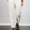 Donna dondup Pantaloni | Pantalone Nima Zip Flanella Bianco Donna