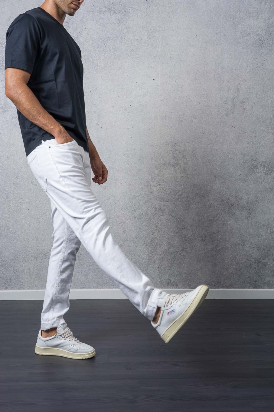 Uomo dondup Jeans | Jeans George Bianco Uomo